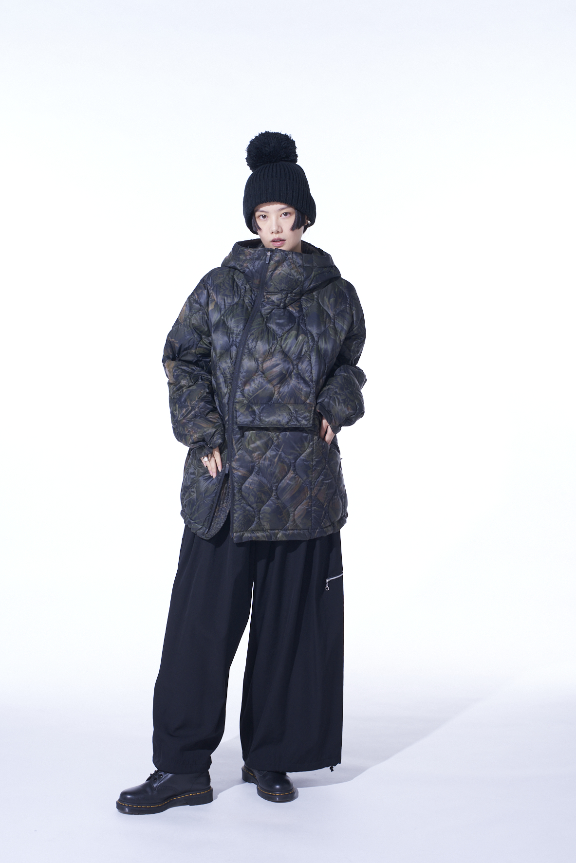 【11/21 12:00 Release】【S'YTE X TAION】DAHLIA CAMOUFLAGE QUILTED DOWN PARKA