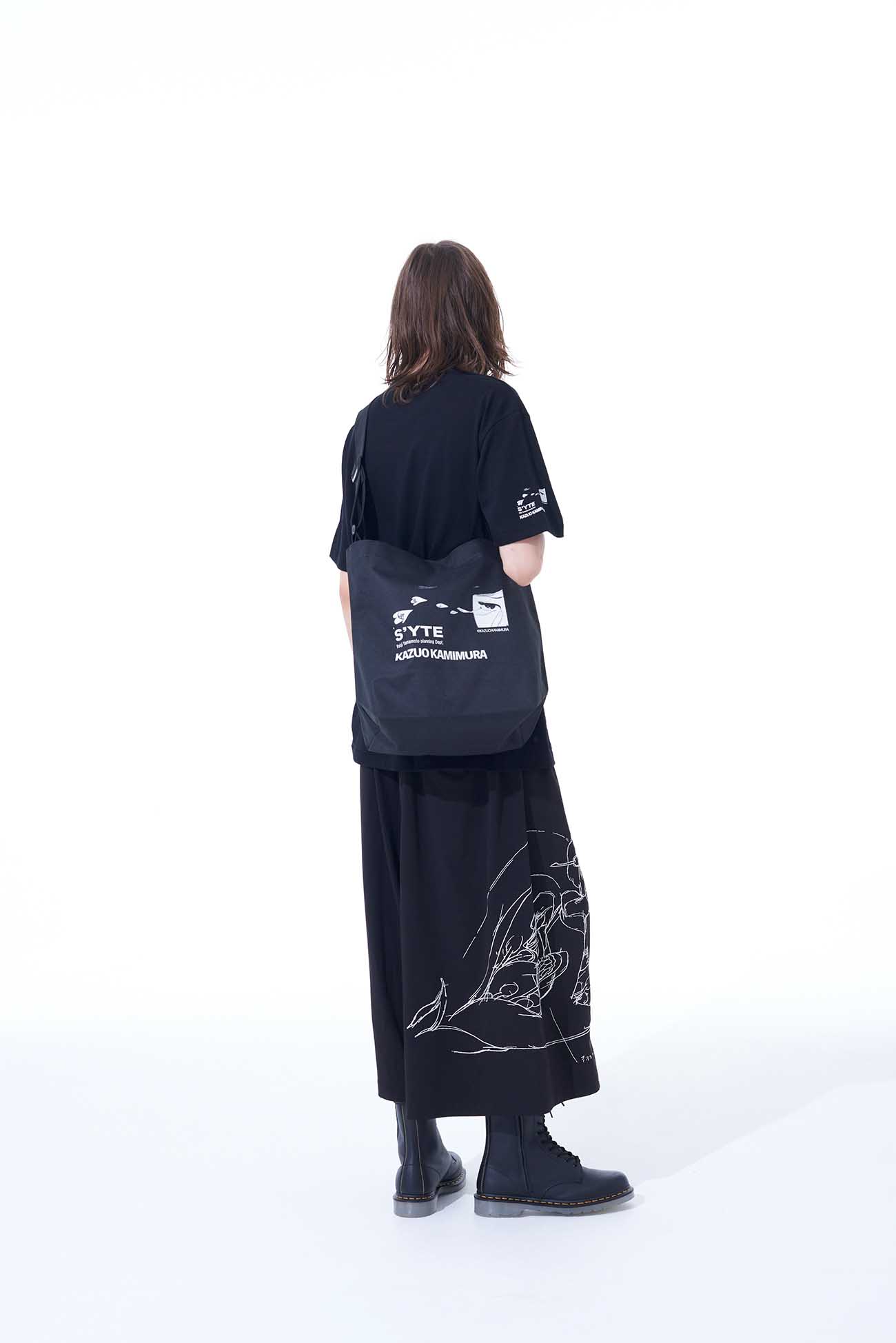 S’YTE x KAZUO KAMIMURA-同棲時代 & MAGAZINE COVER ART-SHOULDER BAG WITH PRINTED ILLUSTRATIONS