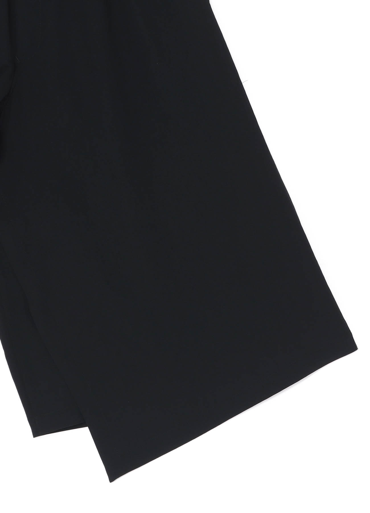 POLYESTER WASHER TWILL LEFT WRAP ASYMMETRY PANTS