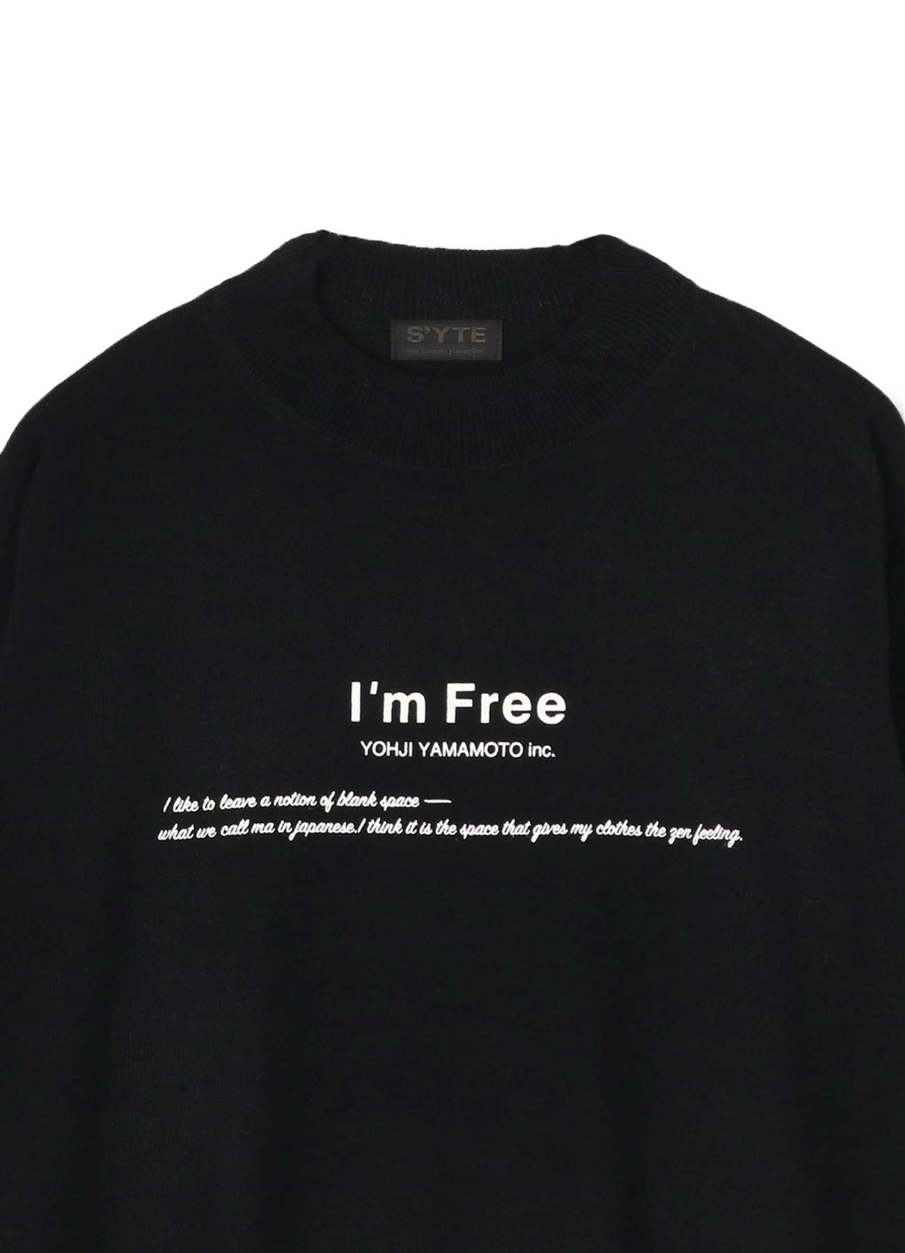 12G W/Ac「I’m Free」Mock Neck Pullover
