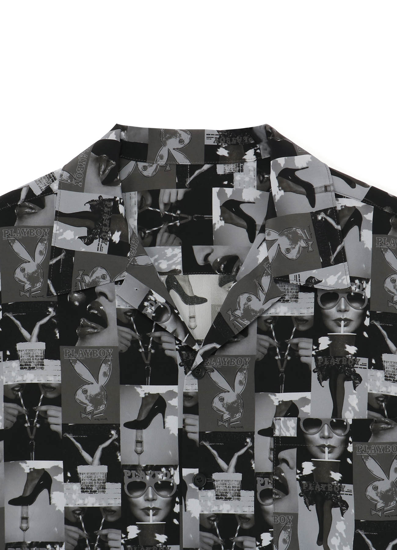 PLAYBOY×S’YTE Cover Best Collage Big Short Sleeve Shirt