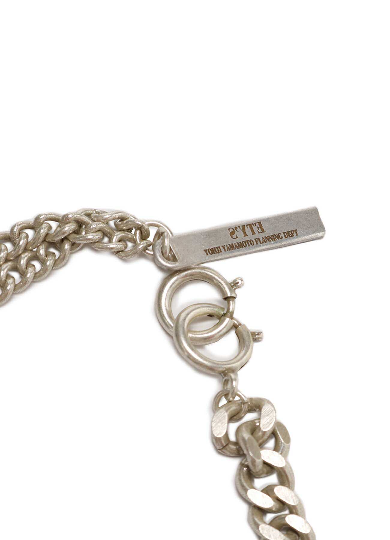 Brass 6-way Curved Chain Bracelet Necklace