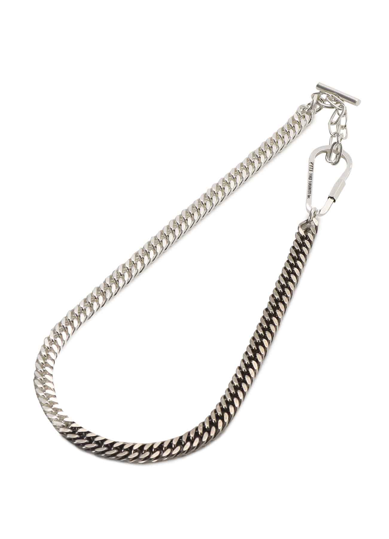 Brass Double Curved Wallet Chain Necklace