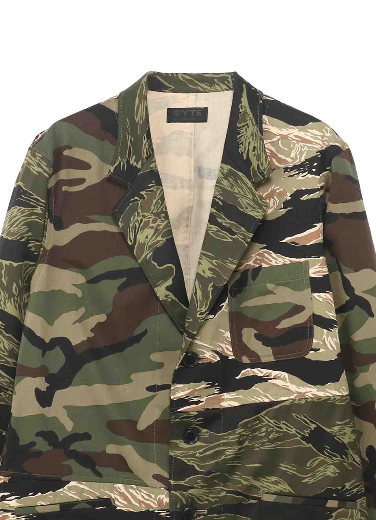 CRAZY CAMOUFLAGE 3BS TAILORED SHIRT JACKET