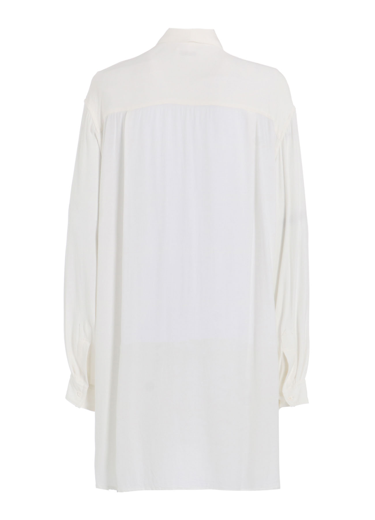 VISCOSE TWILL CHRYSANTHEMUM EMBROIDERY OVERSIZED SHIRT