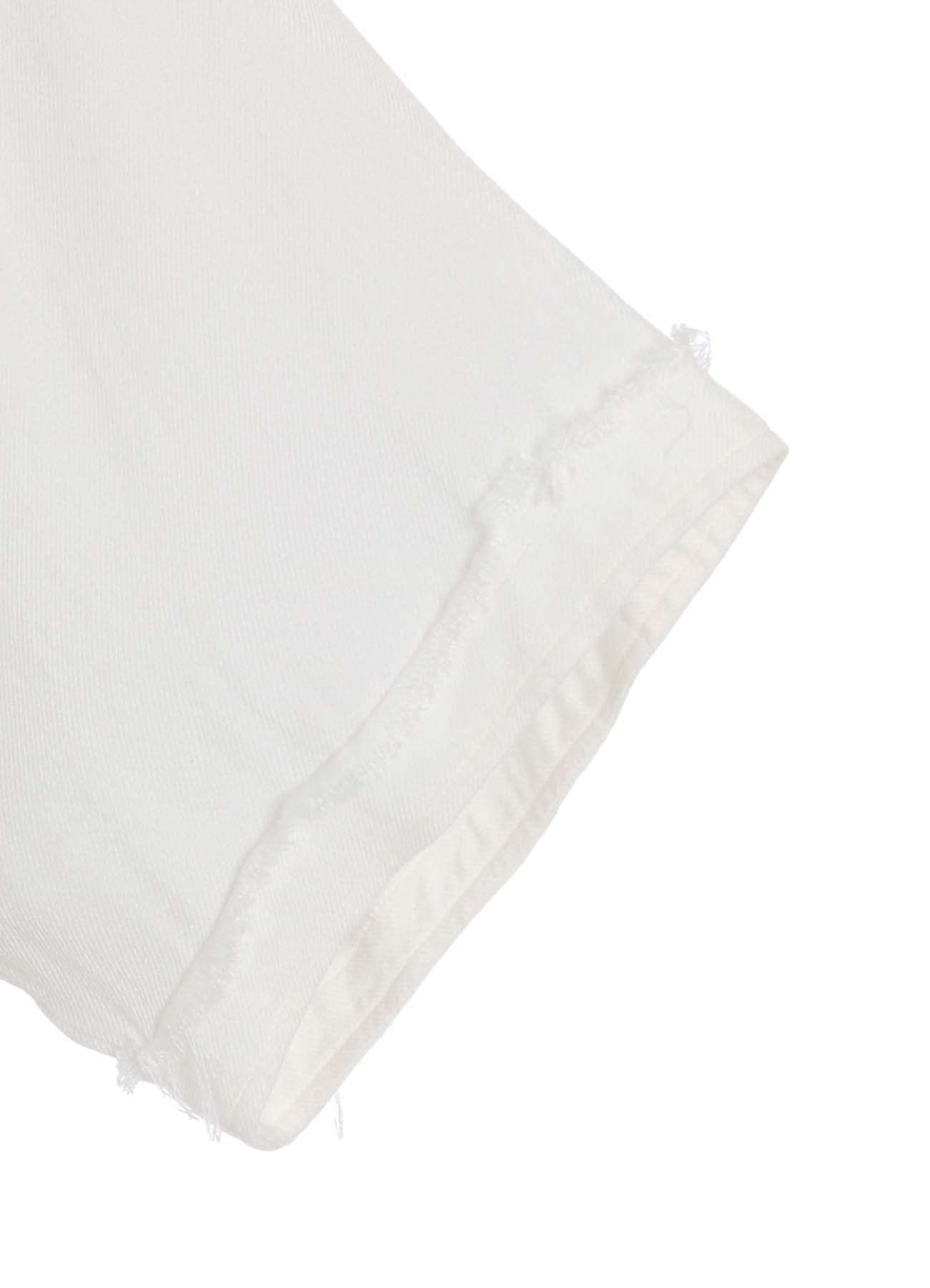 VISCOSE TWILL CUT-OFF OPEN-COLLAR SHIRT