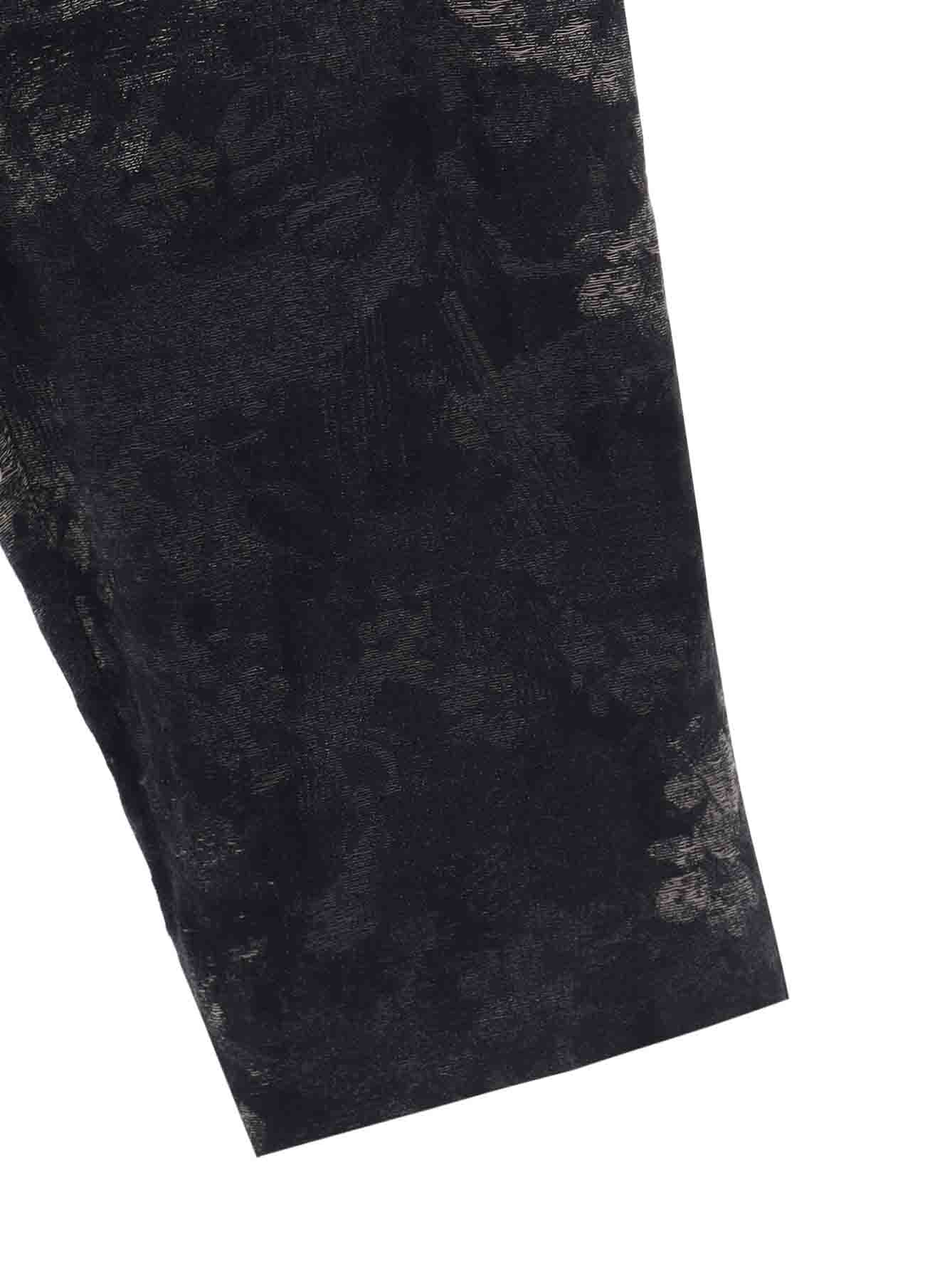 FADED FLORAL JACQUARD OVERALL