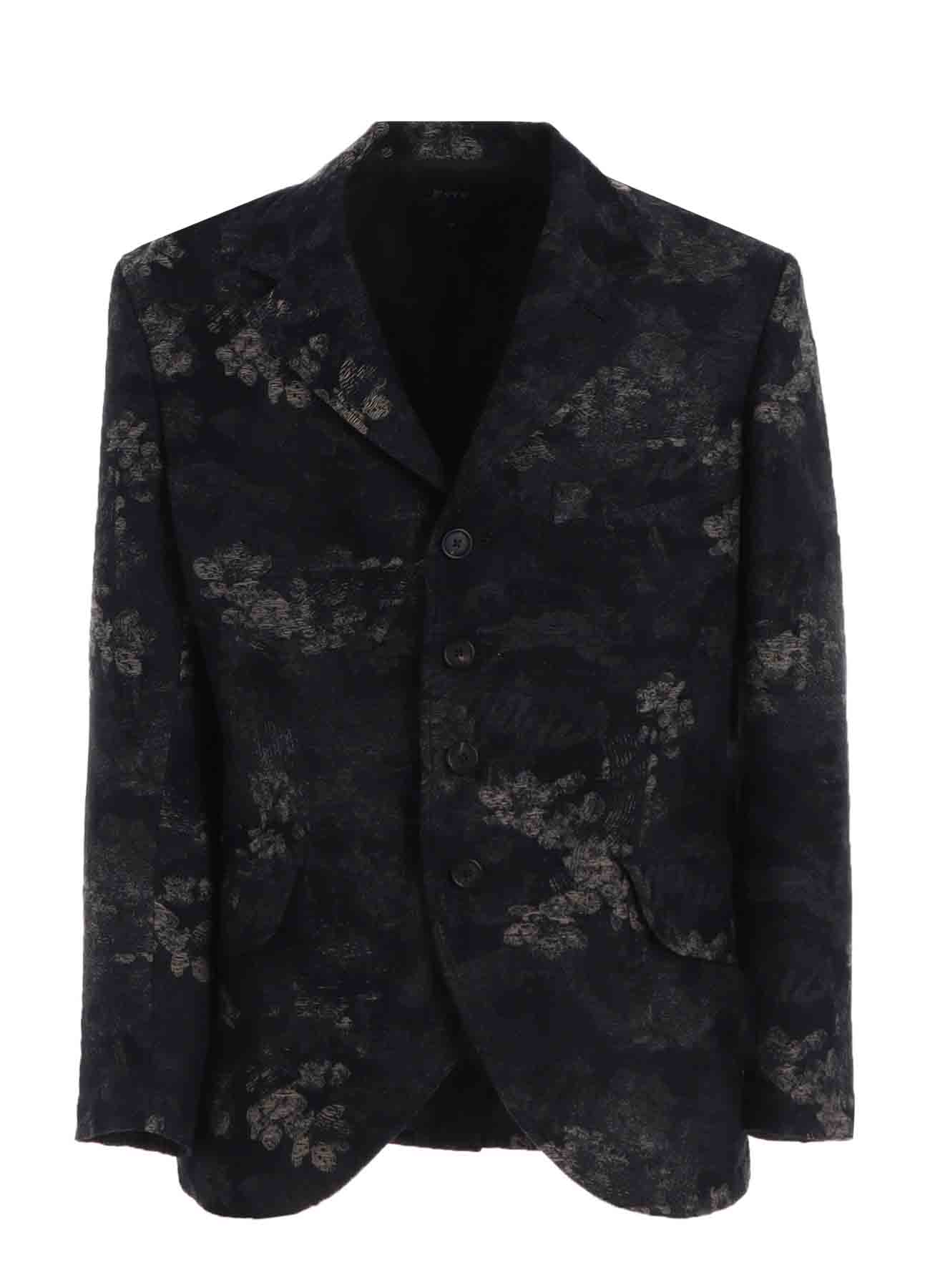 FADED FLORAL JACQUARD JACKET