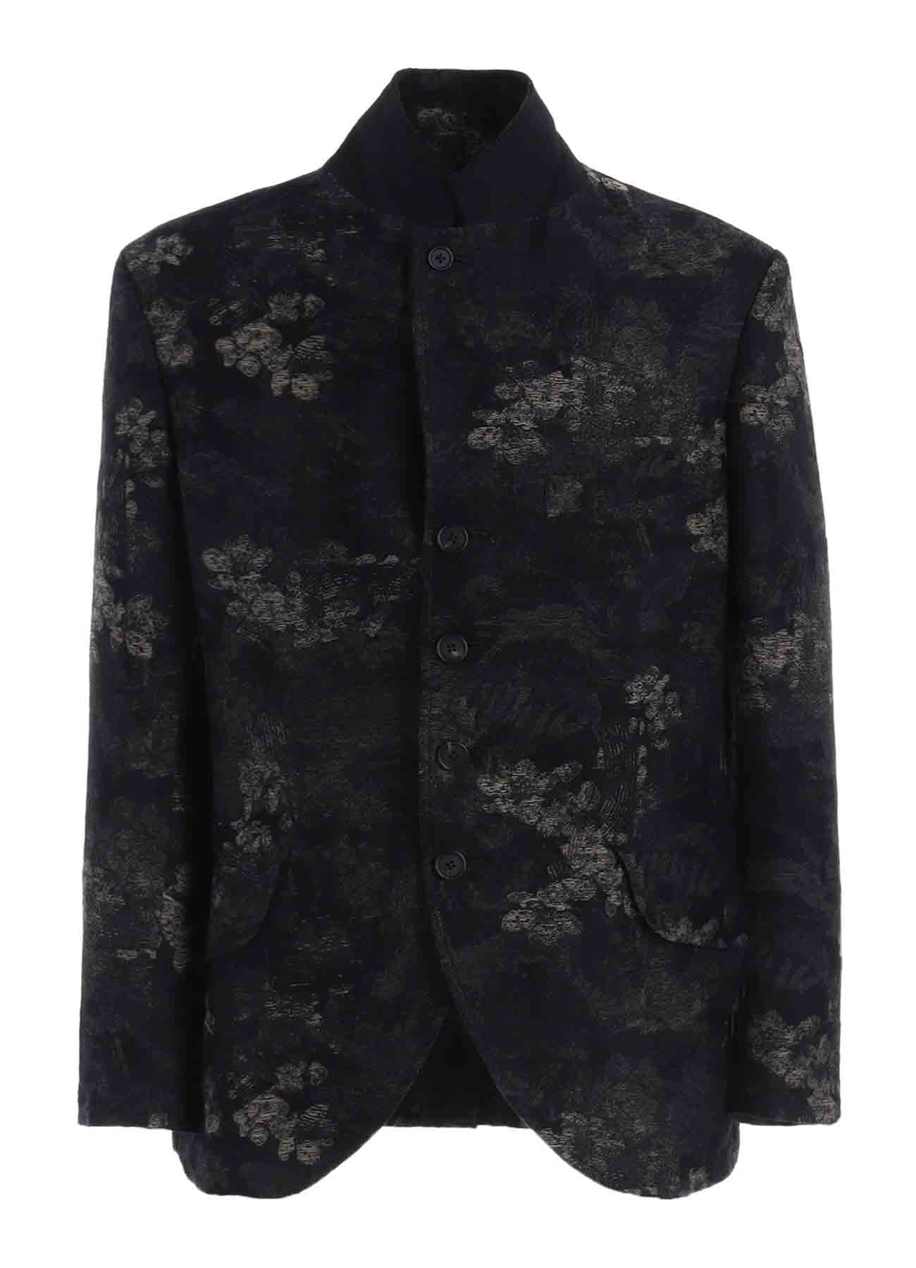 FADED FLORAL JACQUARD JACKET