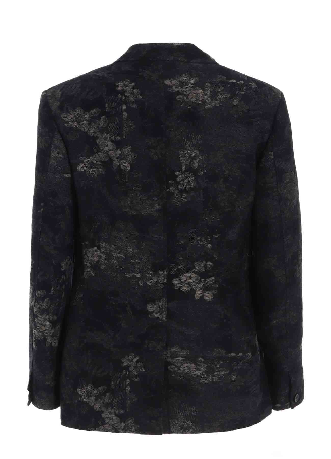 FADED FLORAL JACQUARD JACKET