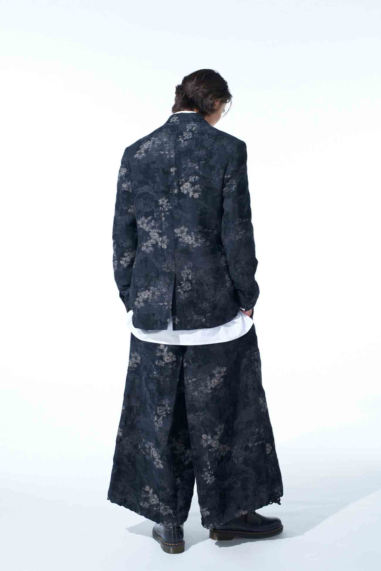 FADED FLORAL JACQUARD JACKET