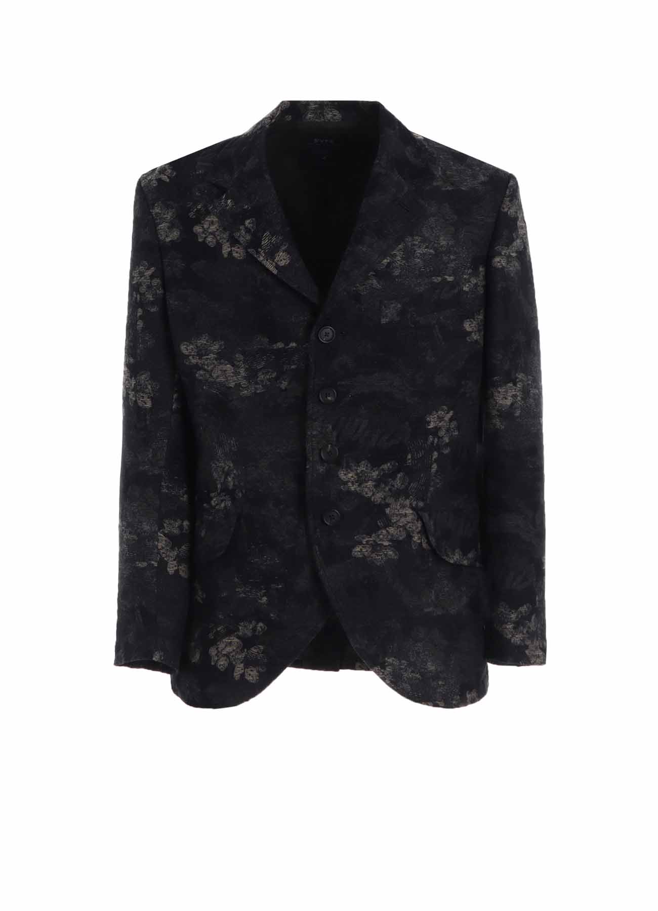 FADED FLORAL JACQUARD JACKET