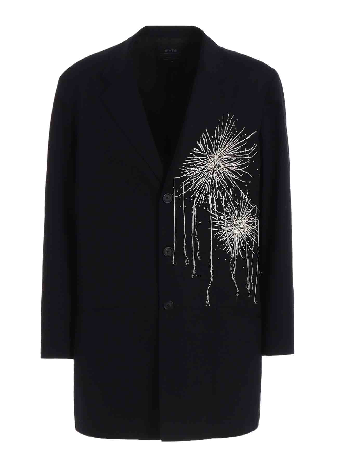 FIREWORKS EMBROIDERY LONG JACKET