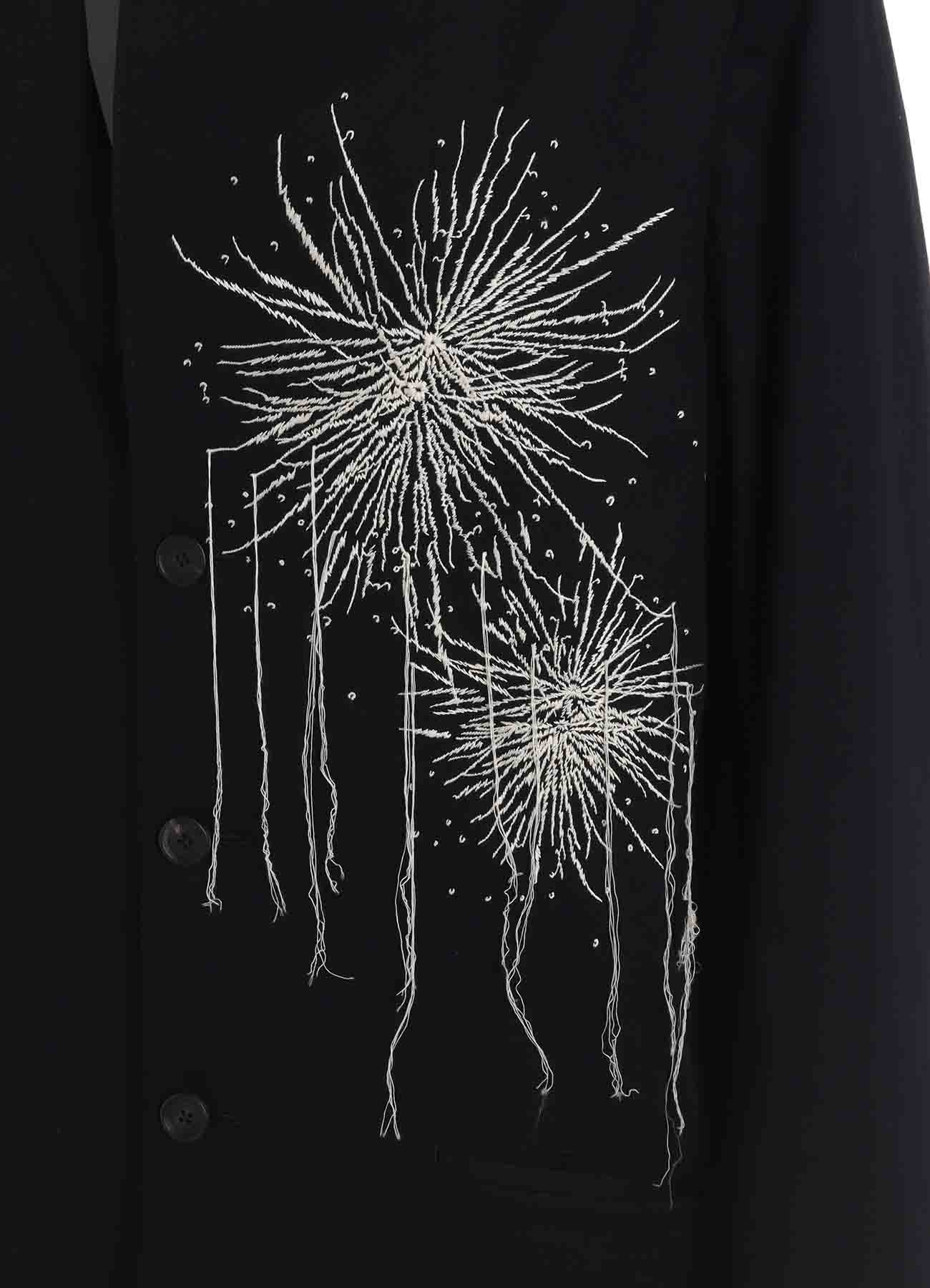 FIREWORKS EMBROIDERY LONG JACKET