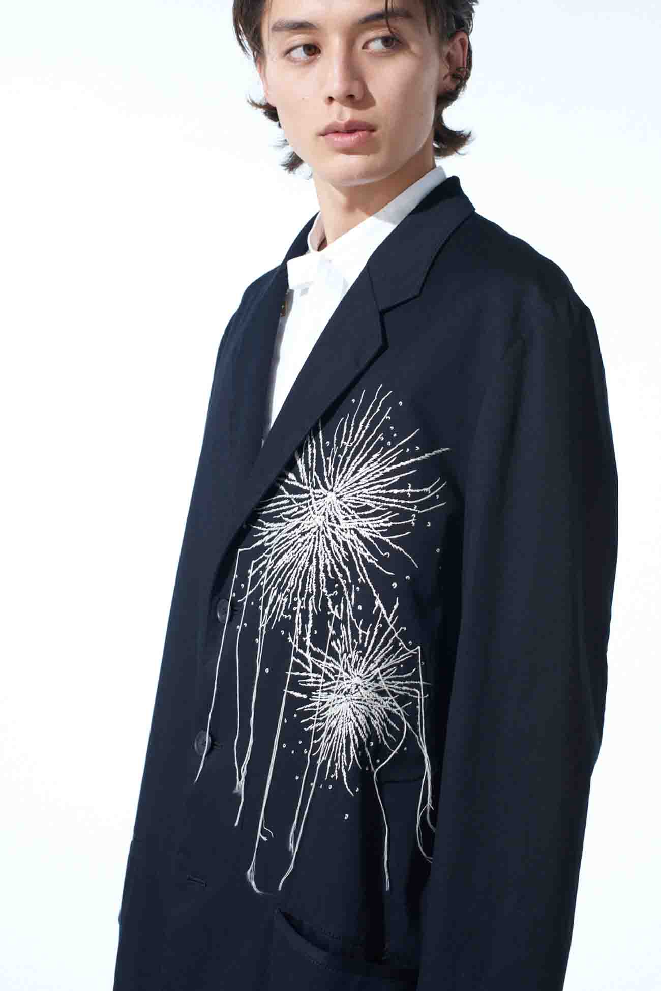 FIREWORKS EMBROIDERY LONG JACKET