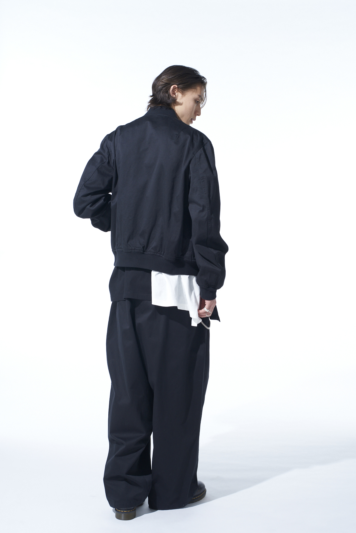 WEPON CLOTH WAIST-STRING WIDE PANTS