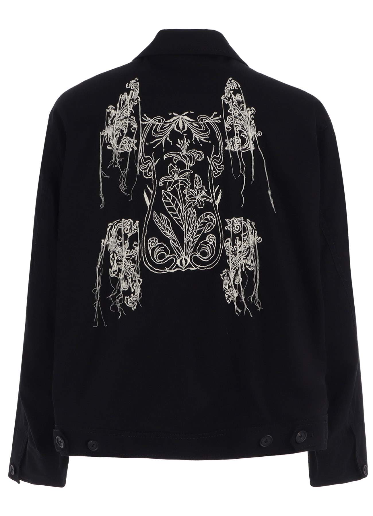 BAROQUE EMBROIDERY OVERSIZED ZIPPER BLOUSON