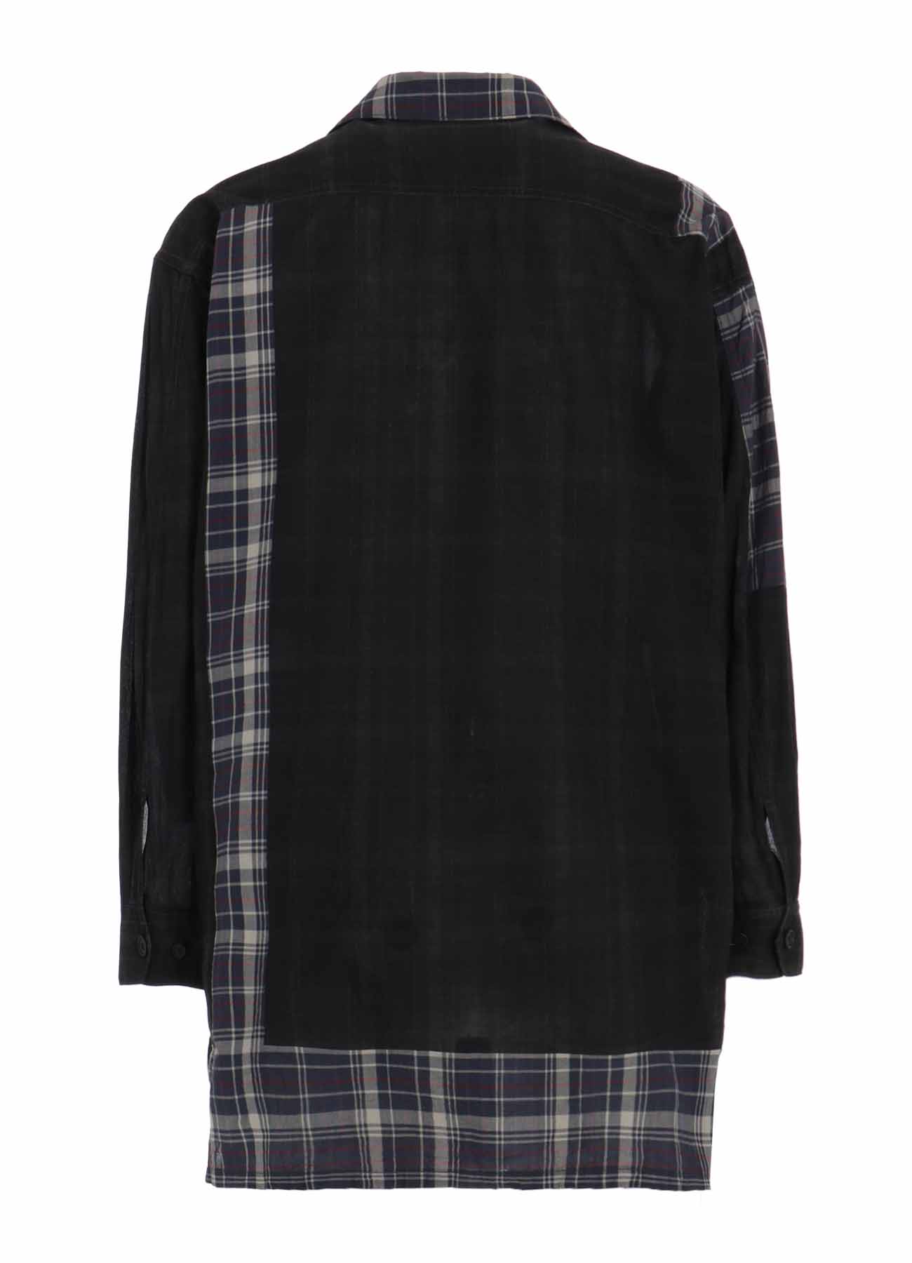 MADRAS CHECK PIGMENT PRINT SHIRT-BLOUSON