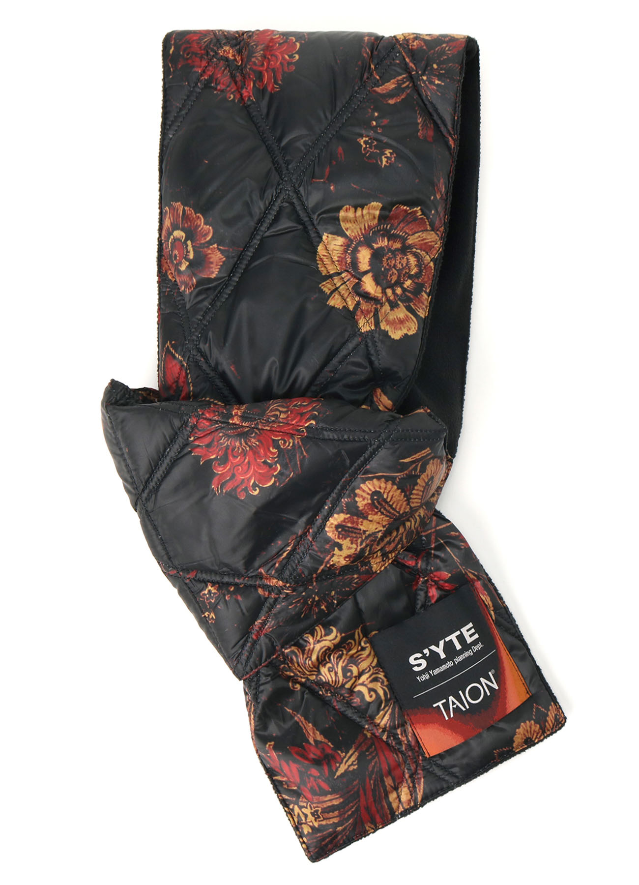 【S'YTE x TAION】Collaboration Collection FLORAL PATTERN QUILTED DOWN SCARF