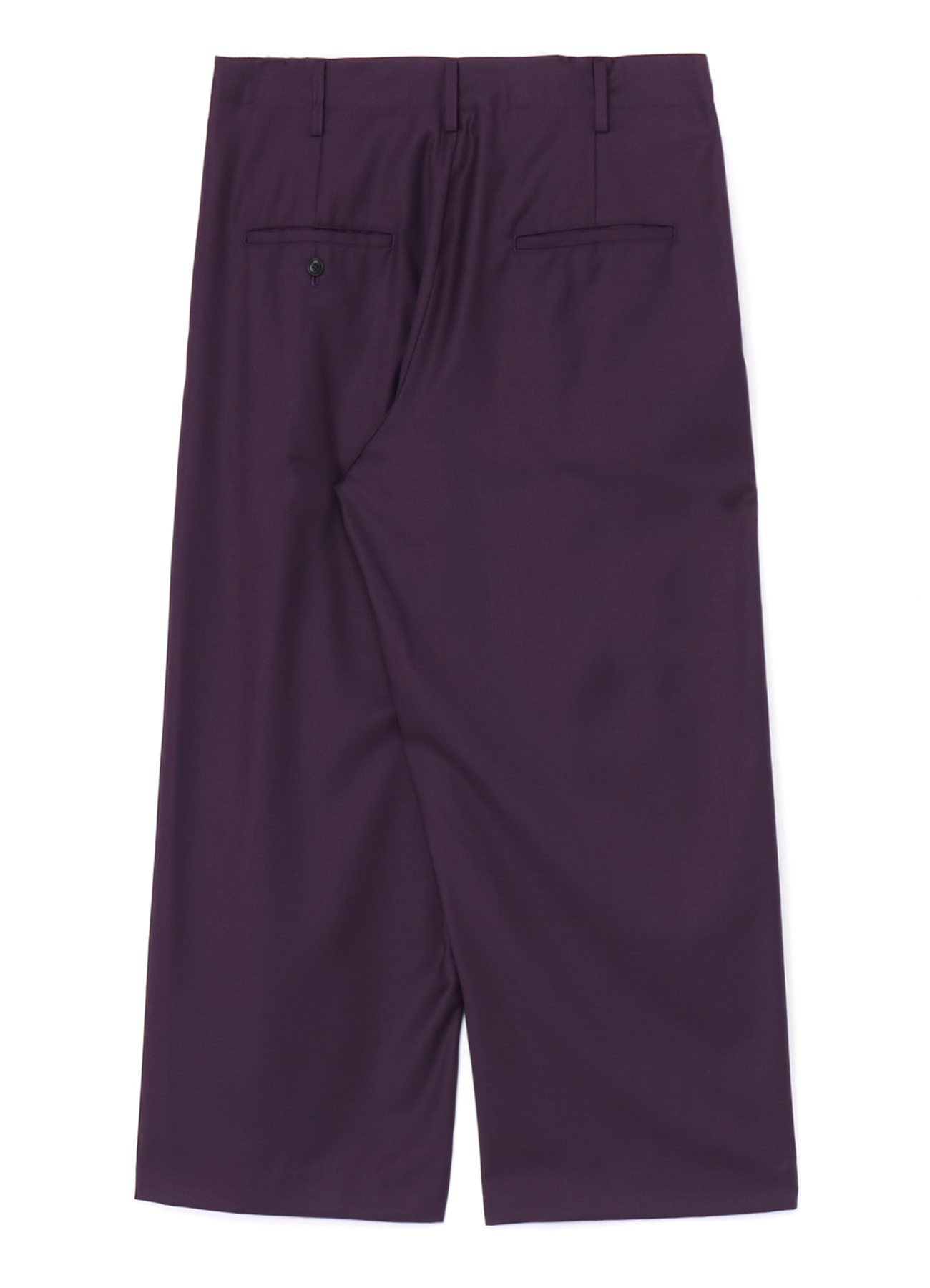 PE/RY CLEAR TWILL 2-TUCK WIDE STRAIGHT PANTS