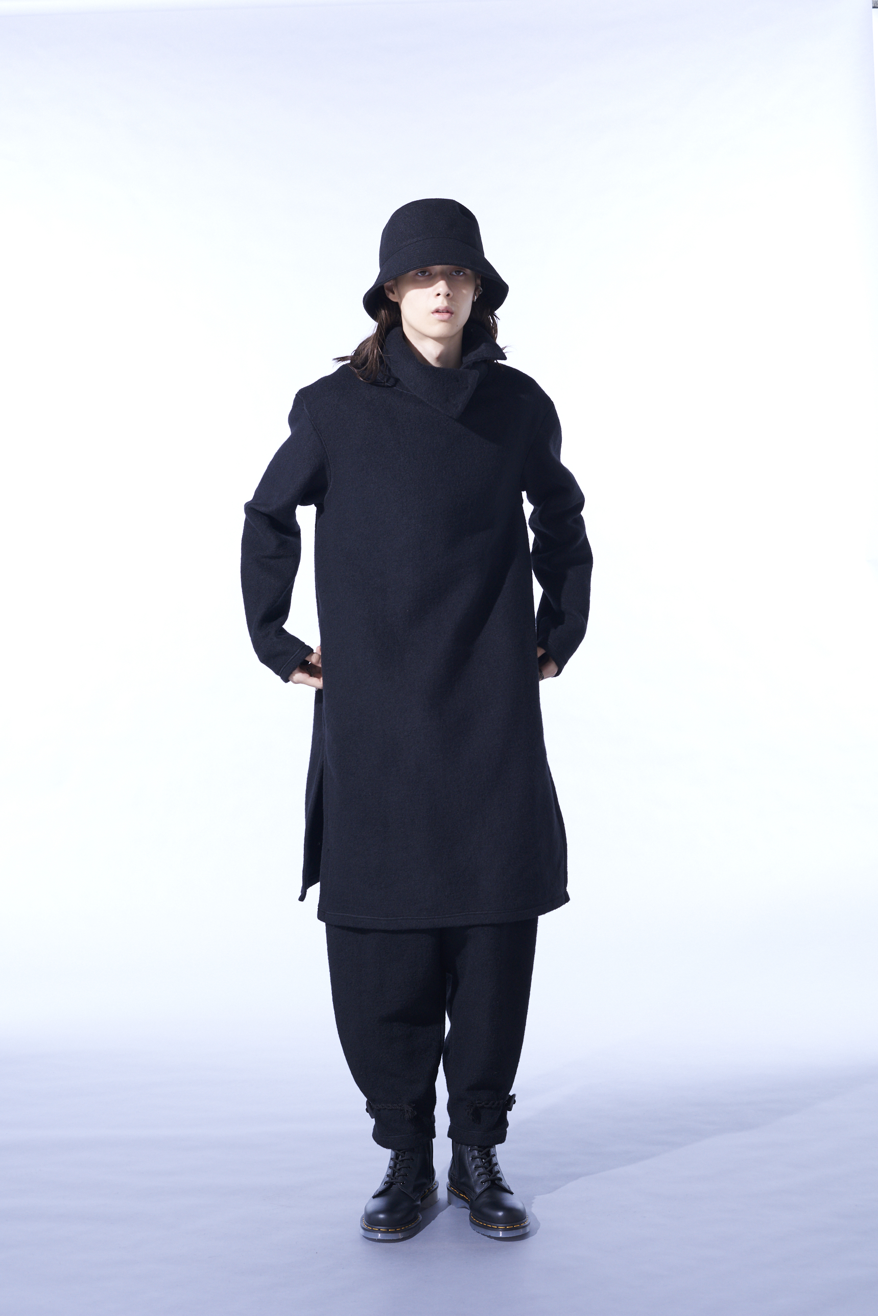 PE/W SLIVER JERSEY TURTLENECK LONG PULLOVER