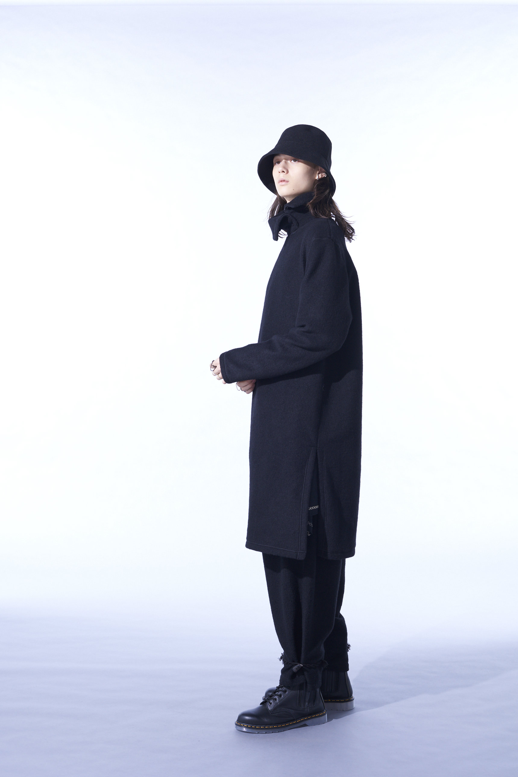 PE/W SLIVER JERSEY TURTLENECK LONG PULLOVER