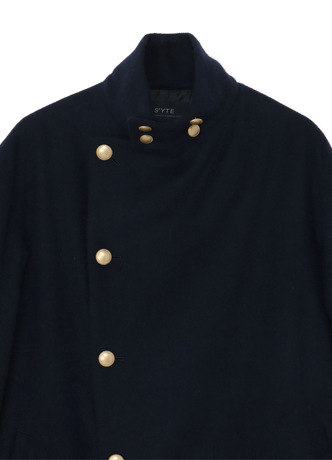 Wool Beaver Military Collar Coat