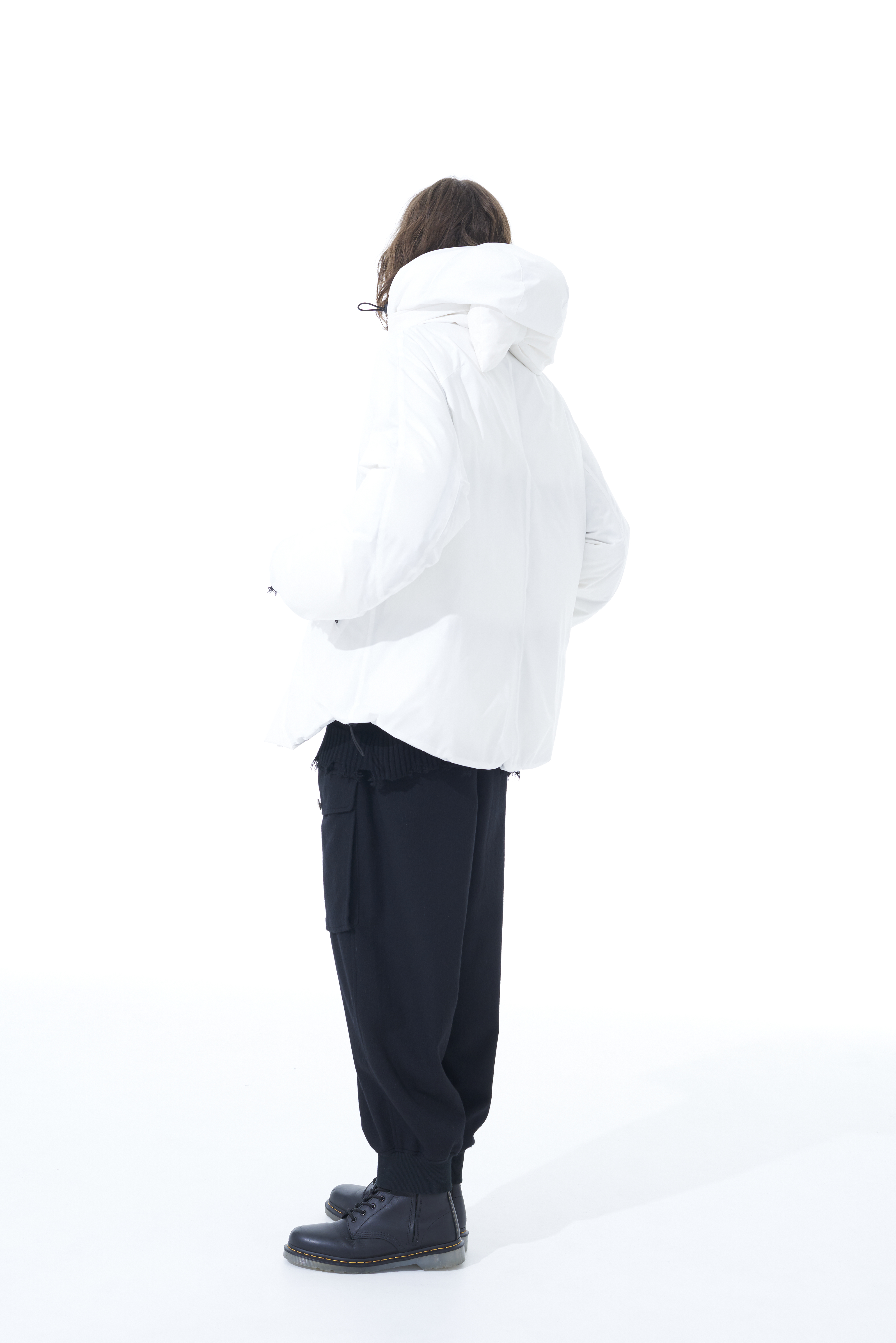 Solotex Seamless Stole Hooded Down Blouson