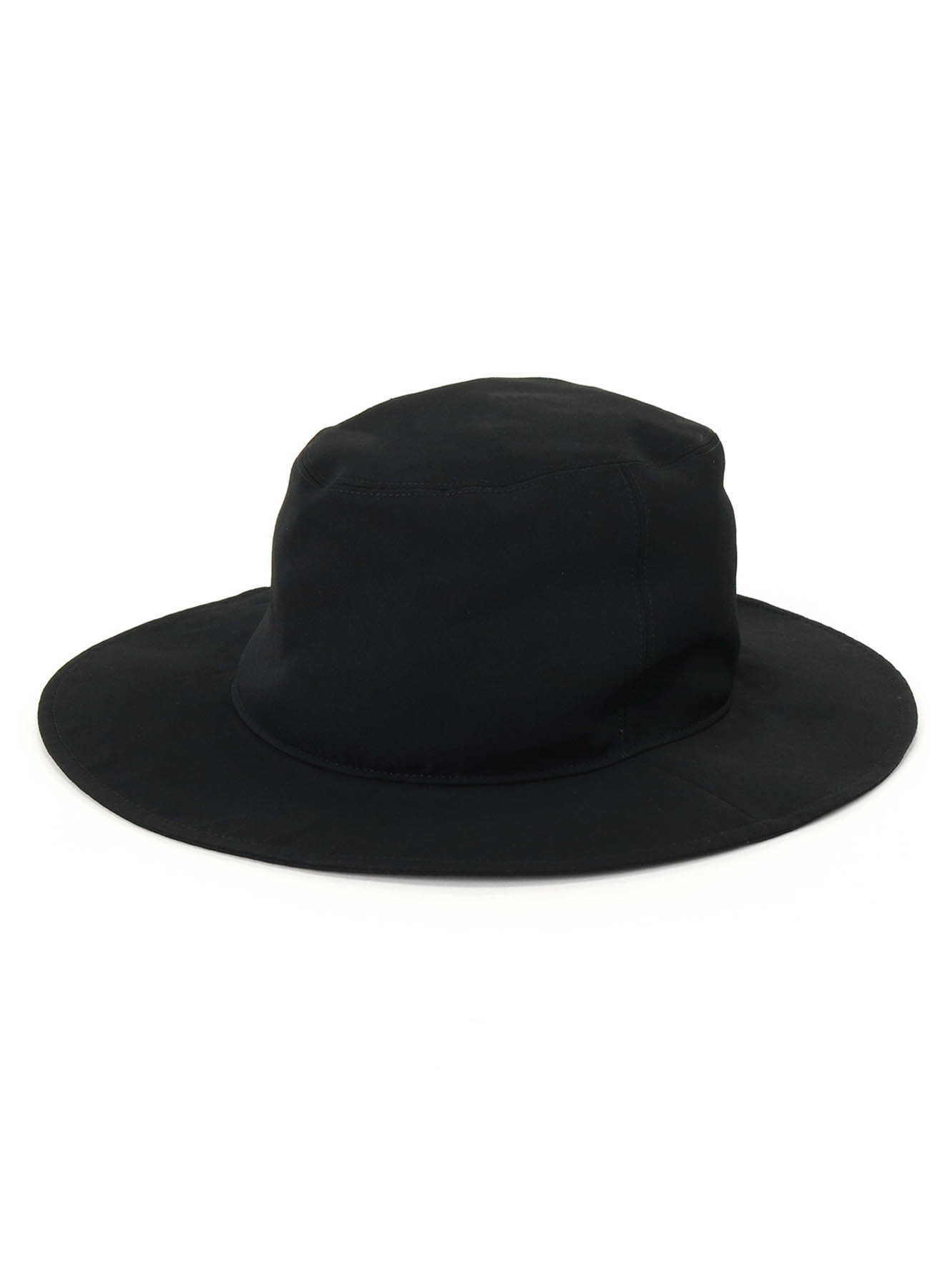 WASHER FINISHED WOOL GABARDINE LONG BRIM HAT