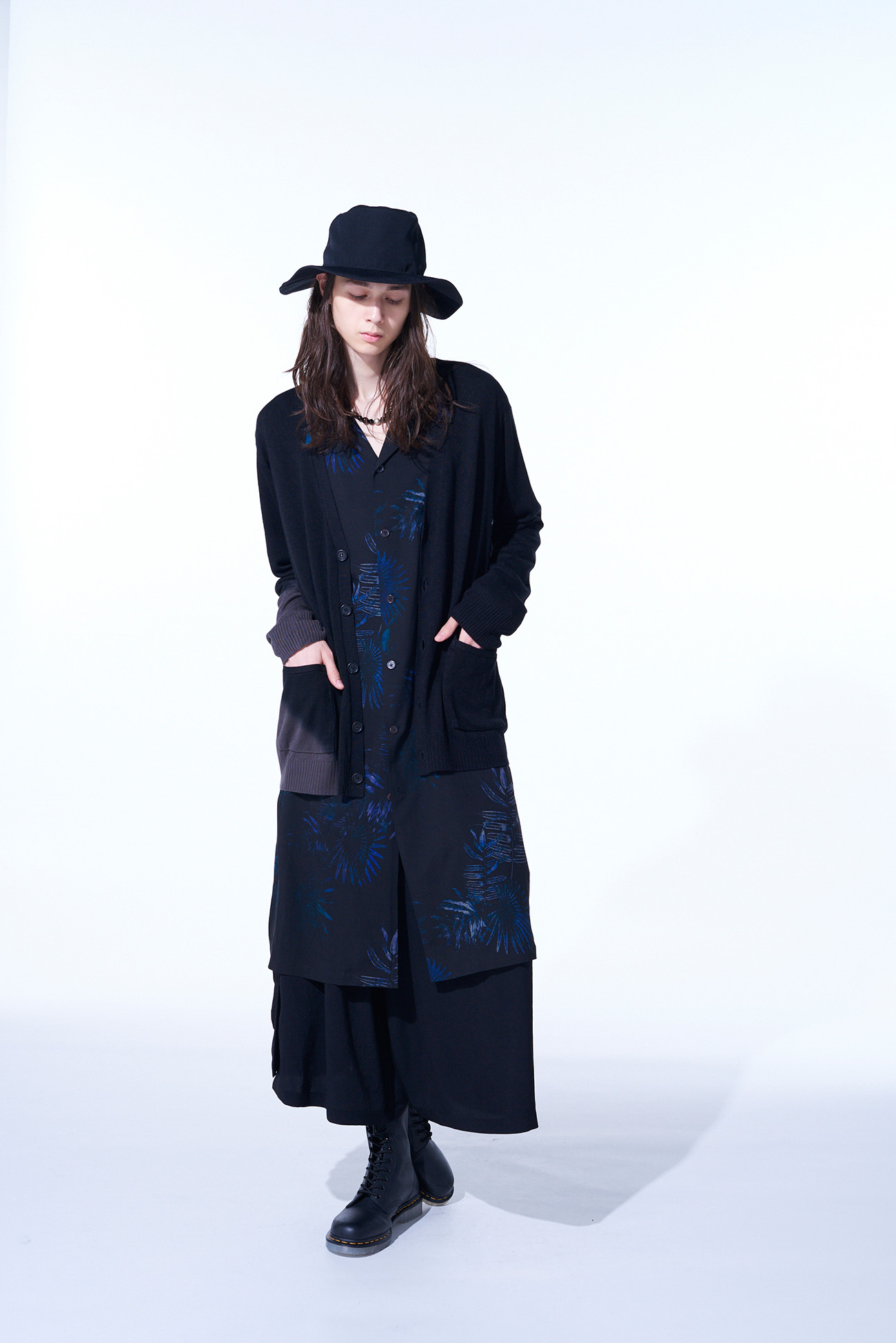 RY/SILK GRADATION CARDIGAN