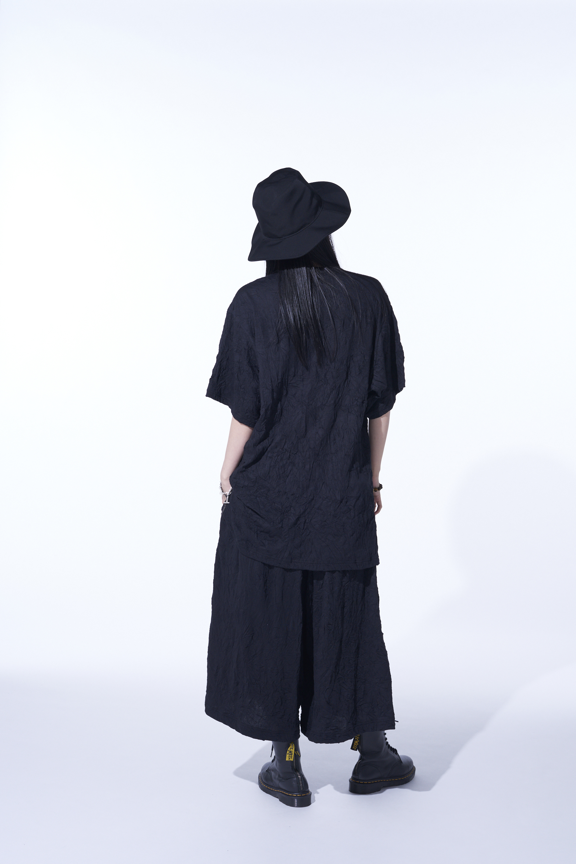 CATCH-WASHER FINISH COTTON JERSEY CULOTTE PANTS