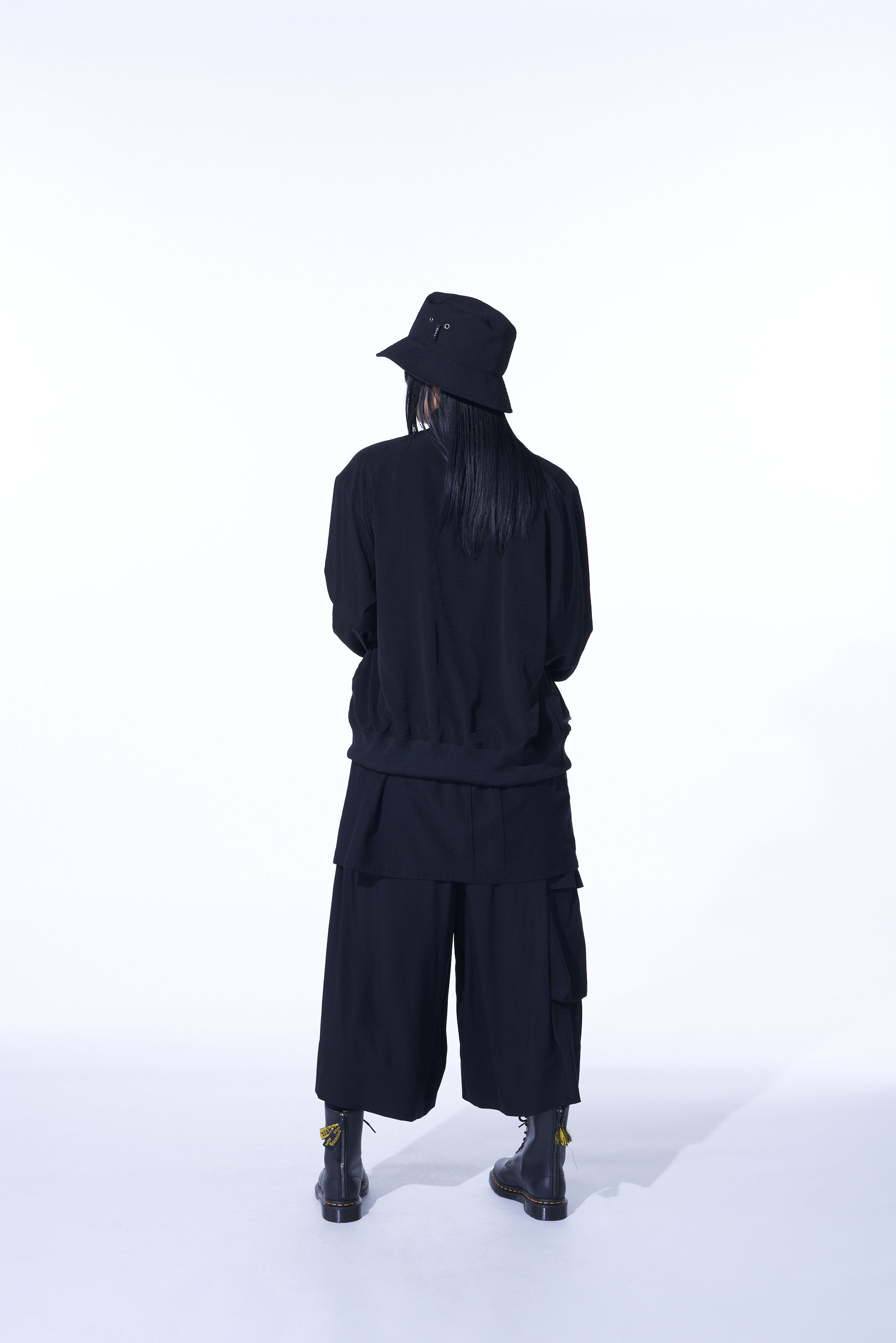 RAYON WASHER TWILL CARGO CULOTTE PANTS