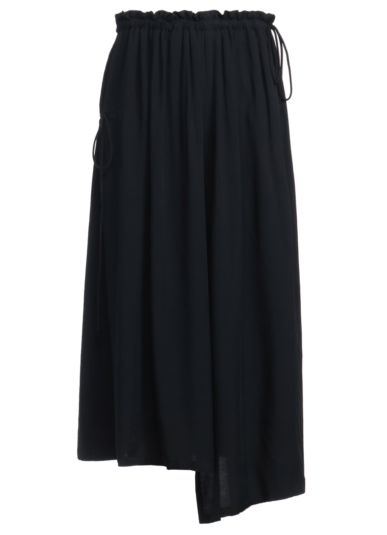 RAYON WASHER TWILL STRINGS GATHERED SKIRT