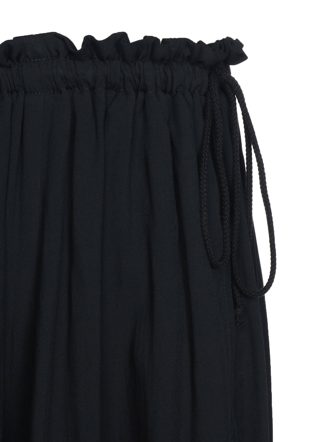 RAYON WASHER TWILL STRINGS GATHERED SKIRT