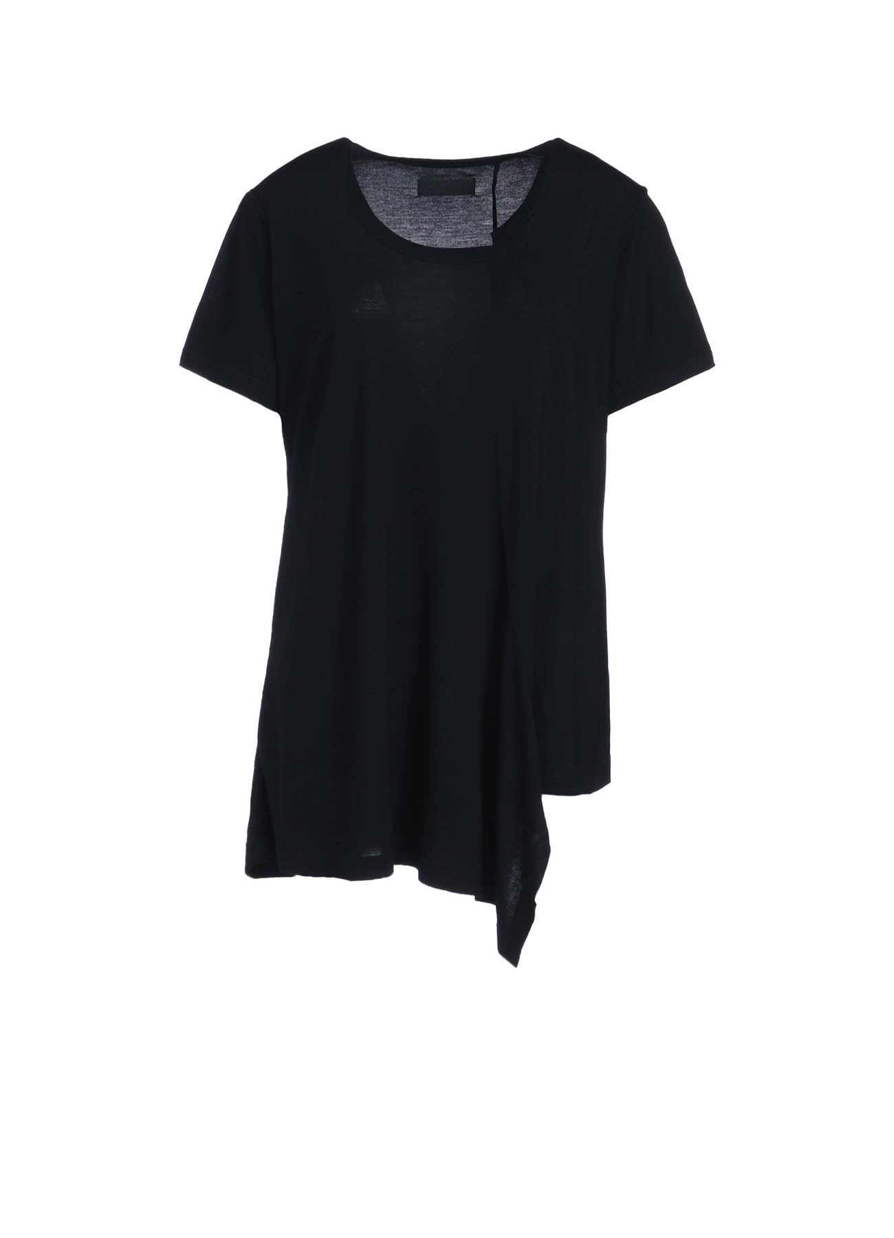 RAYON JERSEY DECONSTRUCTED ASYMMETRICAL DESIGN T-SHIRTS