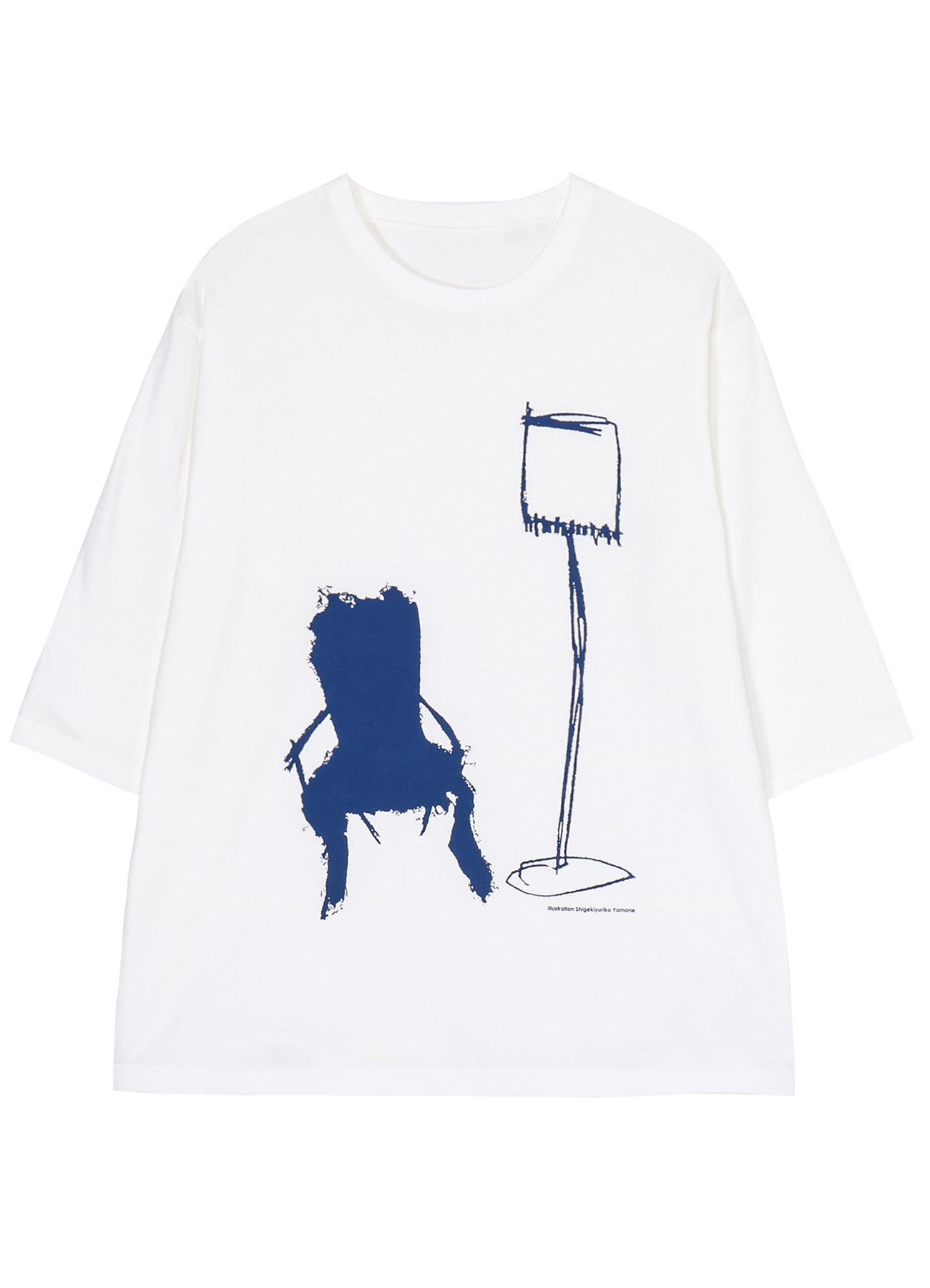 20/1 COMBED JERSEY CHAIR PRINT 3/4 SLEEVE SHIRT