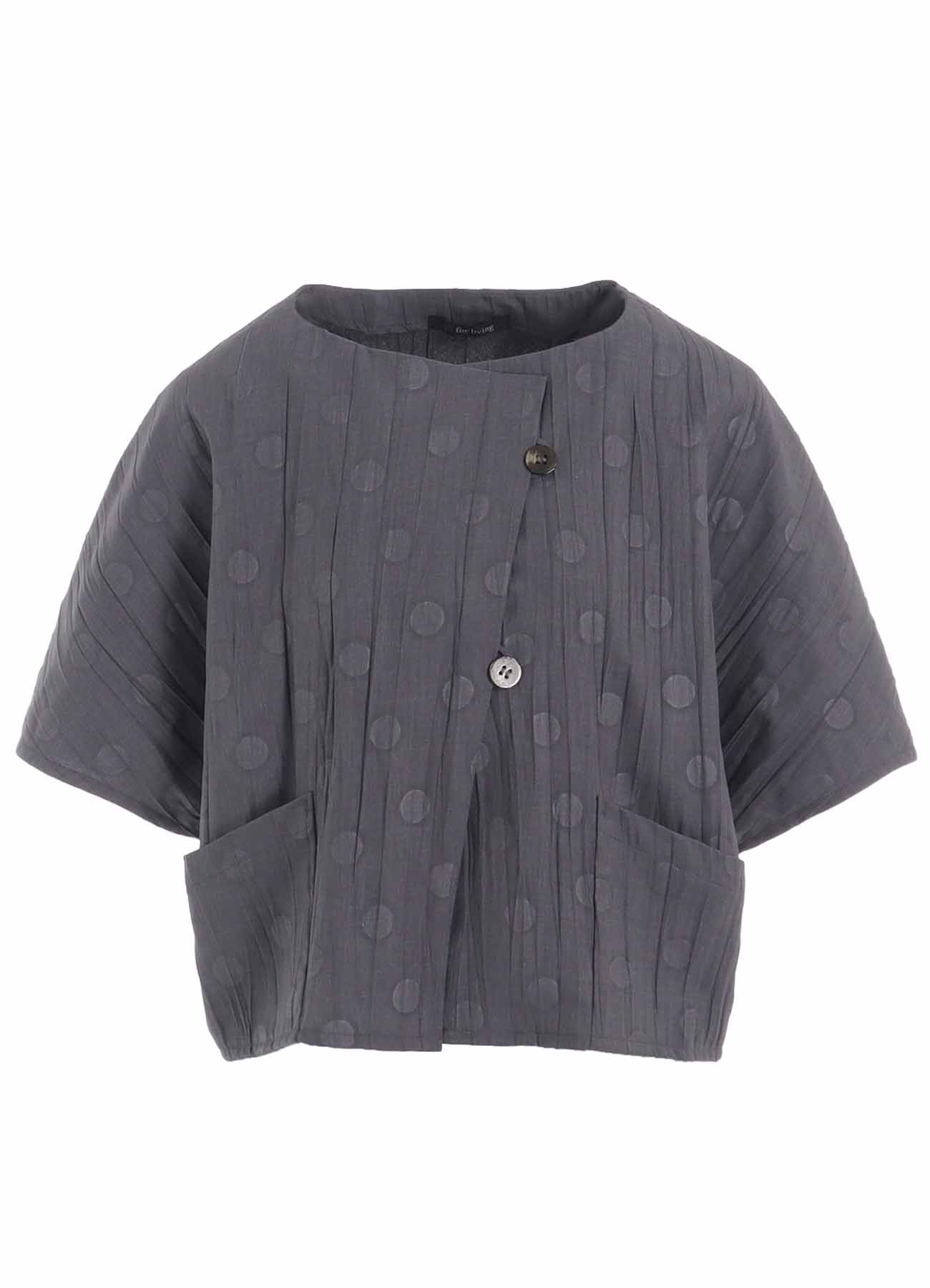 DOT PRINT WASHER SHORT JACKET