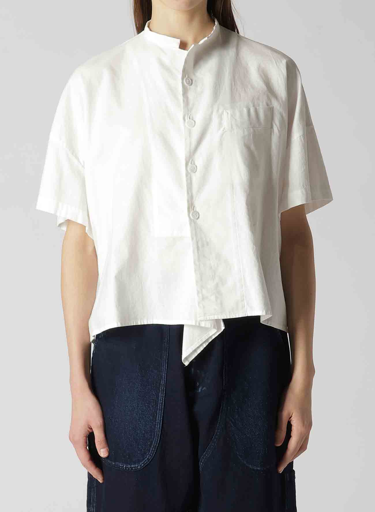 [Y's BORN PRODUCT] THIN COTTON TWILL HALF SLEEVE BOX SHIRT