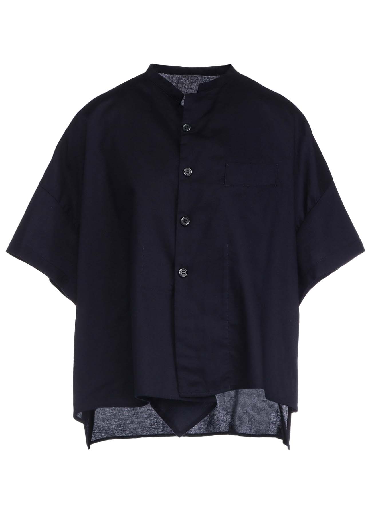 [Y's BORN PRODUCT] THIN COTTON TWILL HALF SLEEVE BOX SHIRT