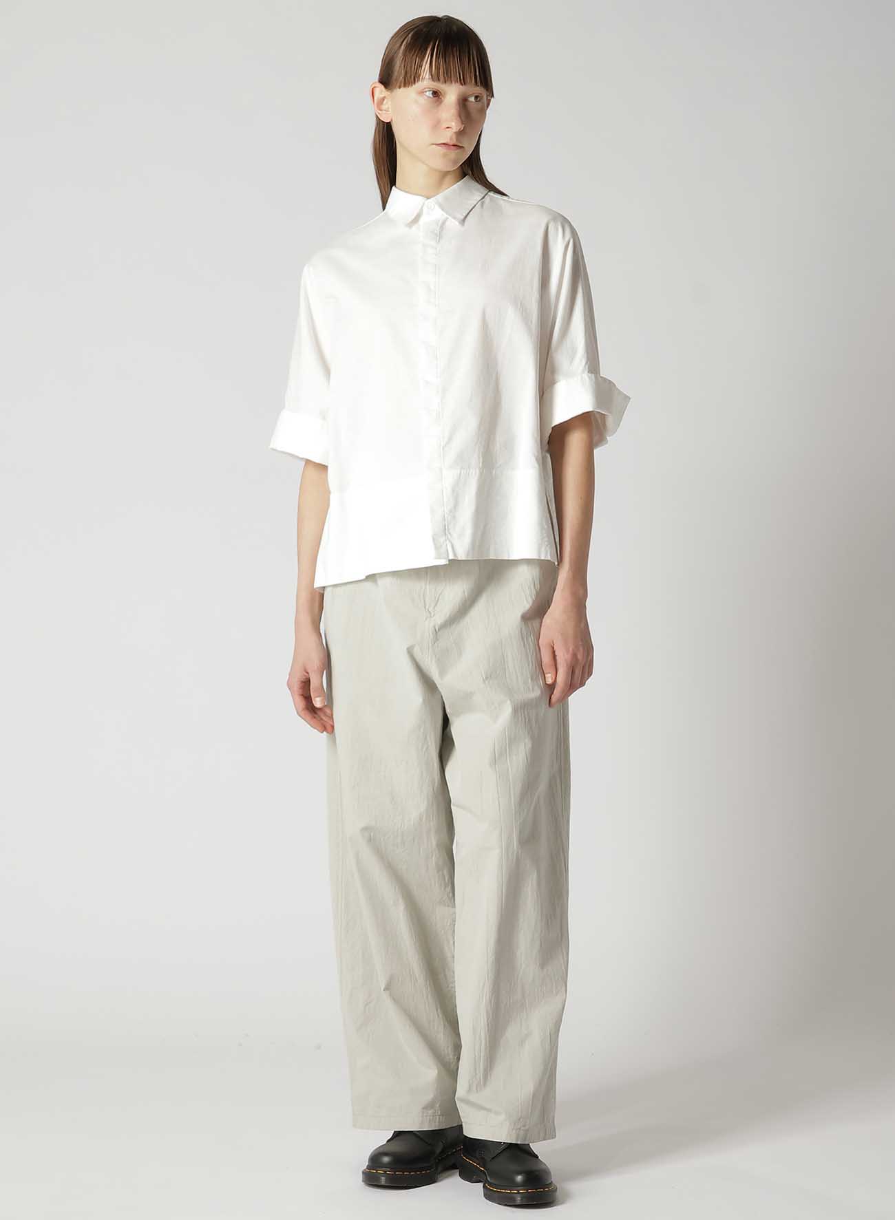 [Y's BORN PRODUCT] THIN COTTON TWILL WIDE CUFF SHIRT