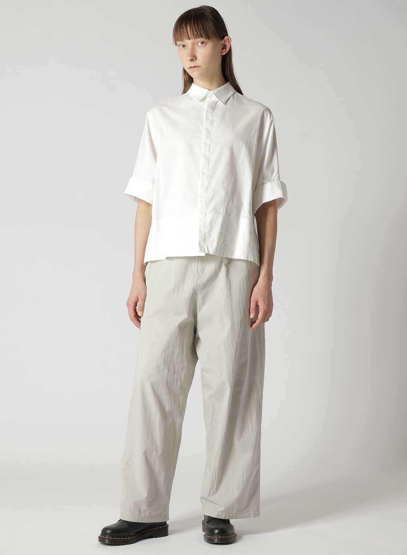 [Y's BORN PRODUCT] THIN COTTON TWILL WIDE CUFF SHIRT