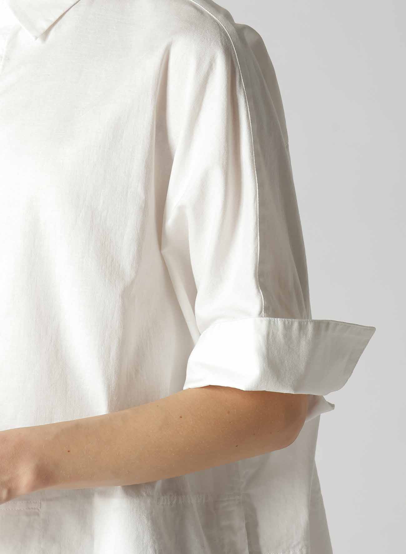 [Y's BORN PRODUCT] THIN COTTON TWILL WIDE CUFF SHIRT