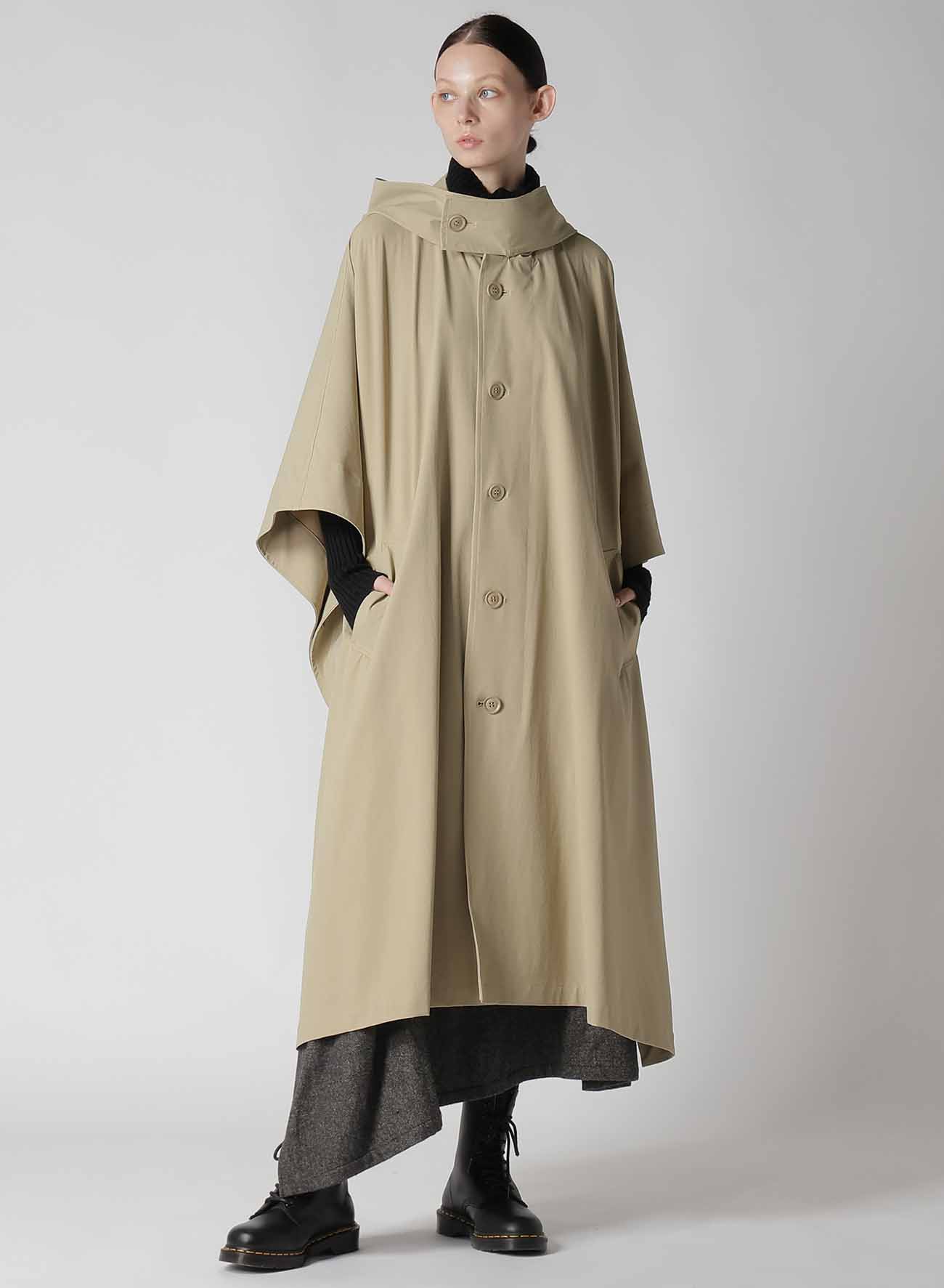 MATTE NYLON WEATHER CAPE