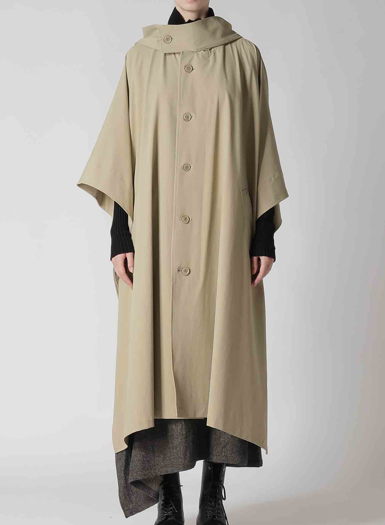 MATTE NYLON WEATHER CAPE