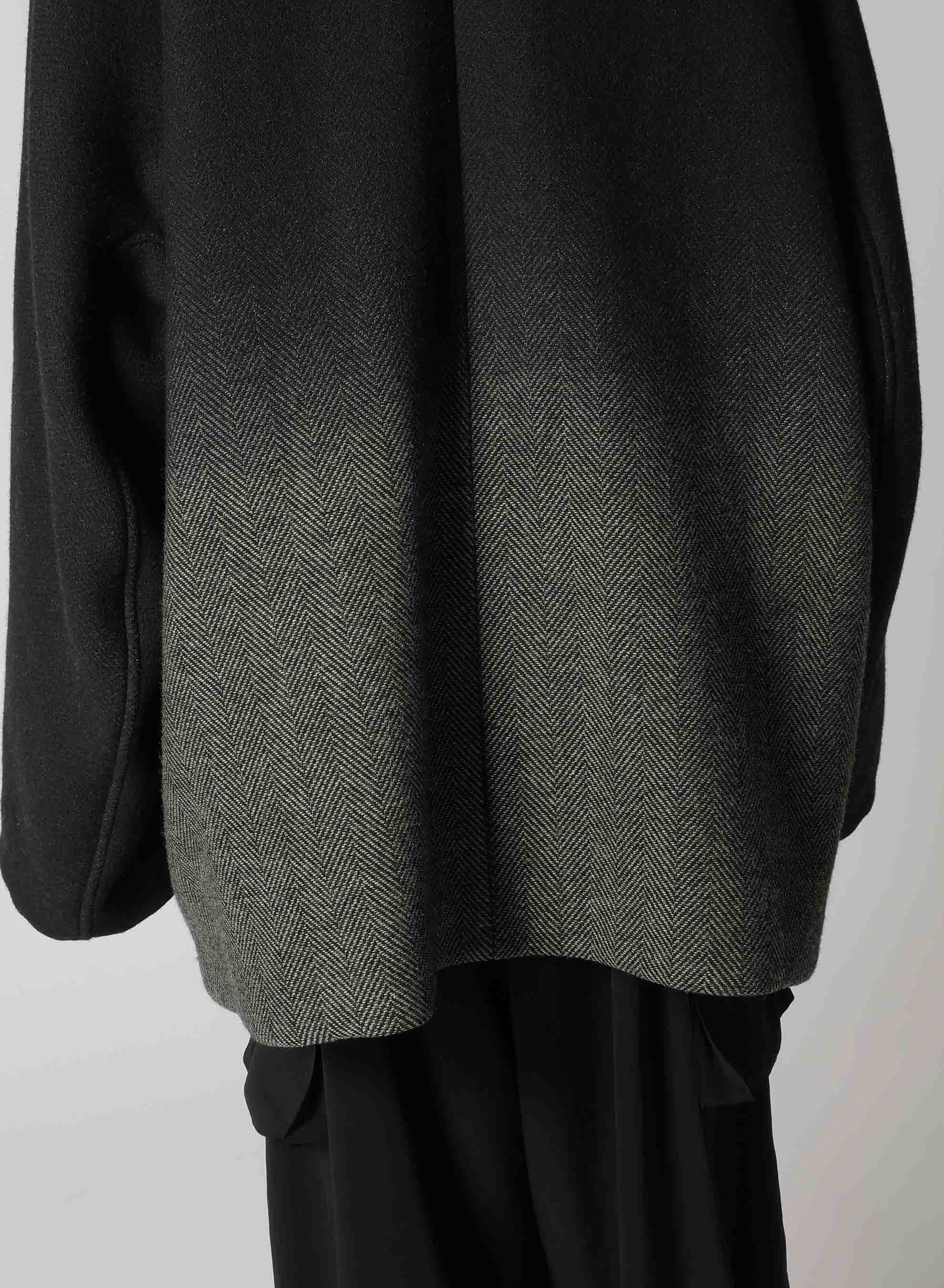 【9/20 12:00(JST) Release】WOOL HERRINGBONE GRADATION SHORT COAT