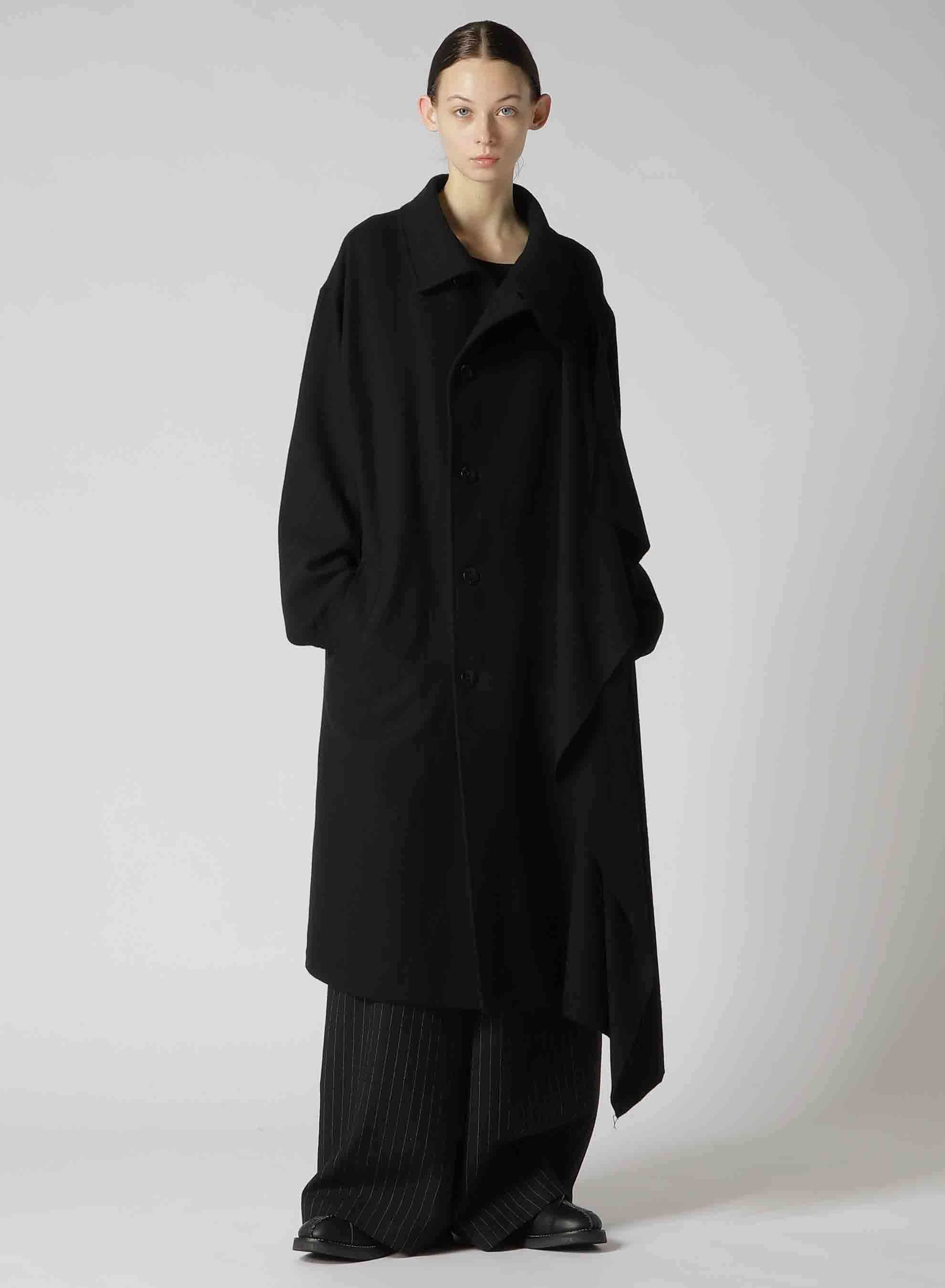 【9/20 12:00(JST) Release】WOOL FLANNEL LEFT FLAP PANEL COAT