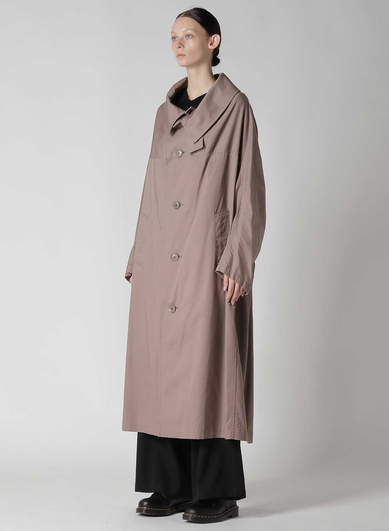 [Y's BORN PRODUCT] COTTON TWILL LONG CAPE COAT