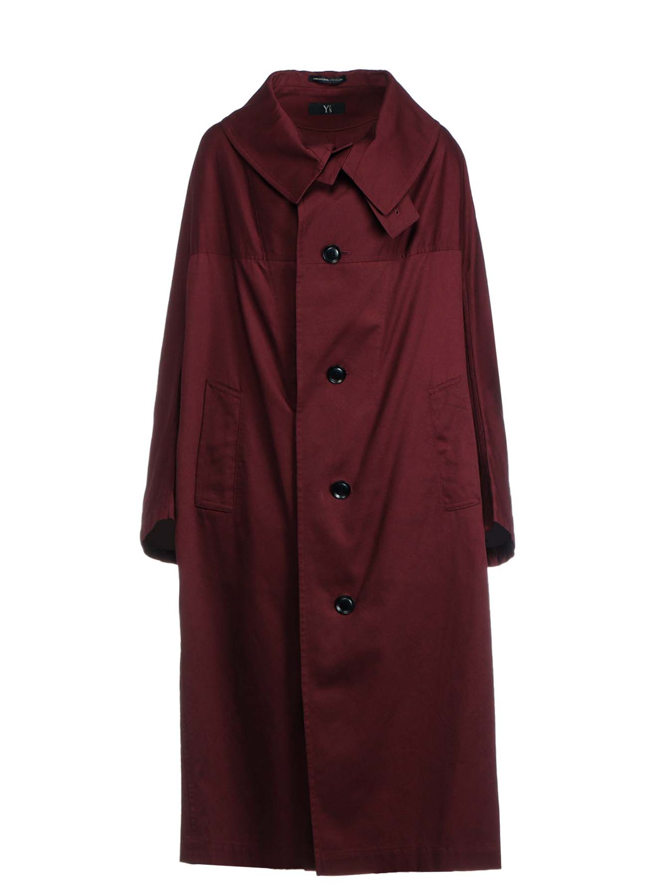 [Y's BORN PRODUCT] COTTON TWILL LONG CAPE COAT