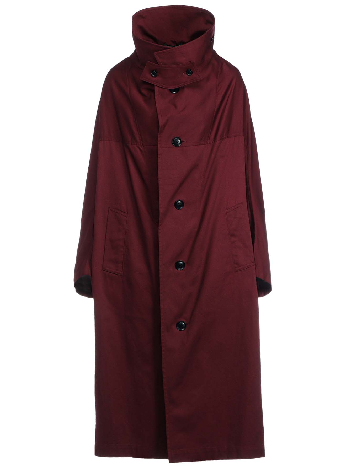 [Y's BORN PRODUCT] COTTON TWILL LONG CAPE COAT