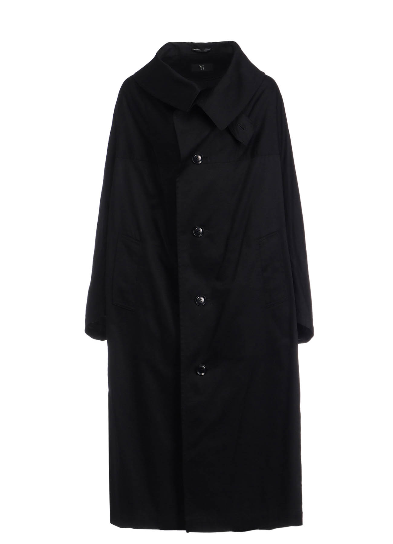 [Y's BORN PRODUCT] COTTON TWILL LONG CAPE COAT